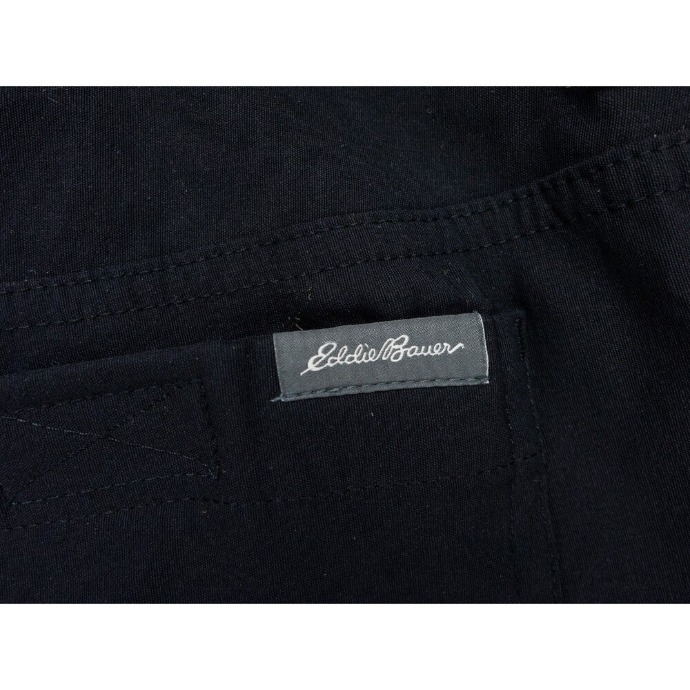 Eddie Bauer Pants Mens 32x30 Black Fleece Lined Tech Side Cargo Pocket Gorpcore - Picture 16 of 16